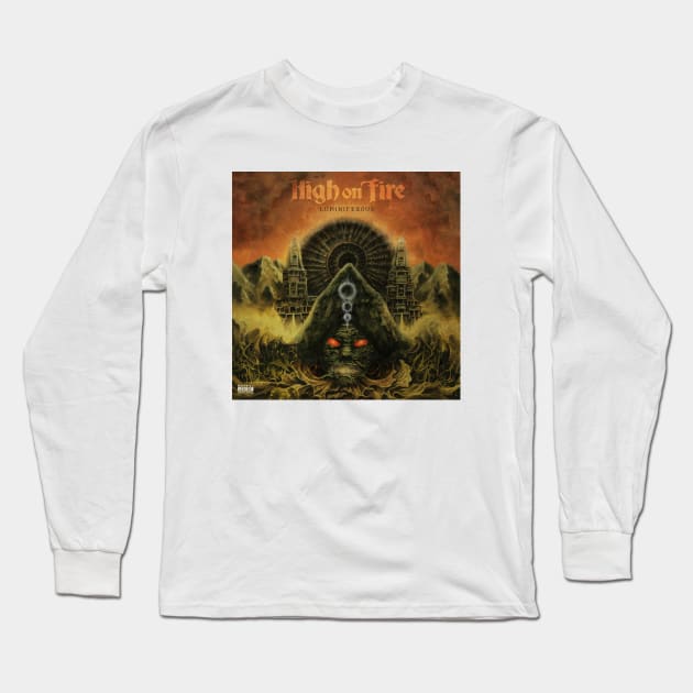 High On Fire Luminiferous Album Cover Long Sleeve T-Shirt by Mey X Prints